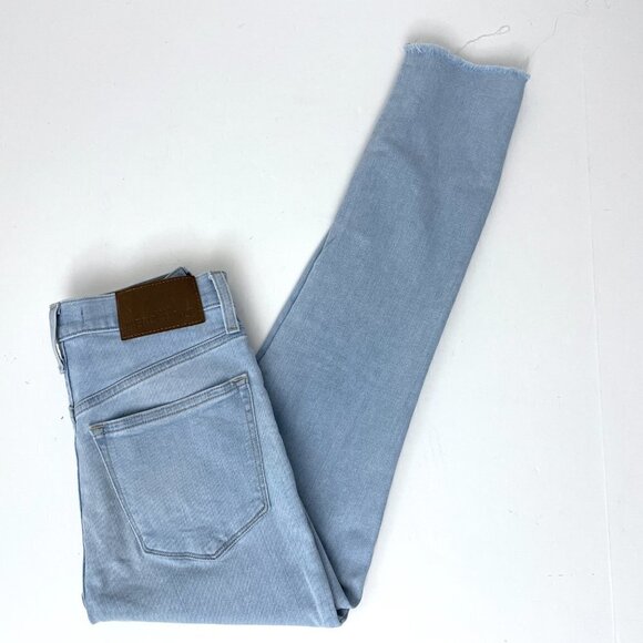 J. Crew Mercantile Women's Jeans High Rise Skinny Light Wash Raw Hems size 24 - Picture 9 of 9